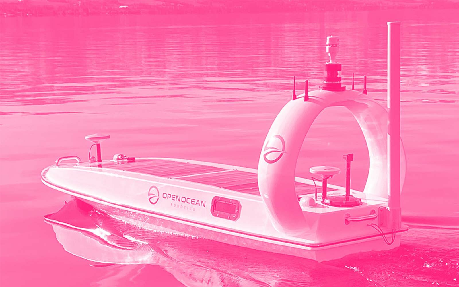 Electronic boat in water.