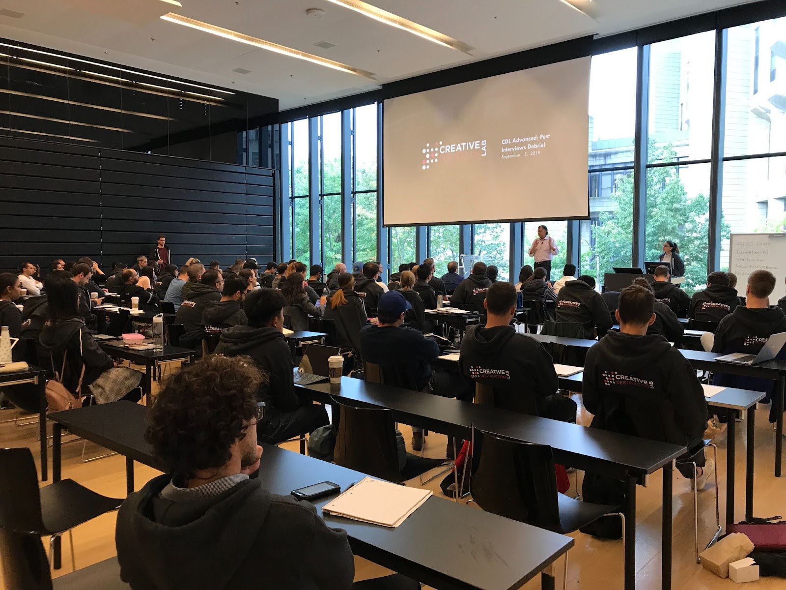 CDL program students sitting in a lecture hall. 