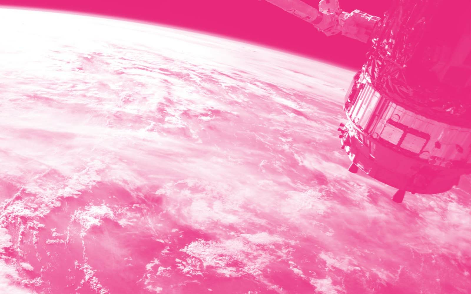 Satellite above the earth.